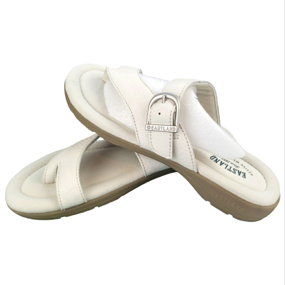 Eastland NIB Tahiti ll Leather Sandals Size 8 in Stone